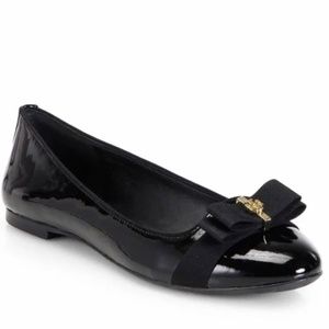 Tory Burch Trudy Ribbon Patent Leather Flats Size 7.5